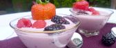 Delicious fresh fruit yogurt - summer delight