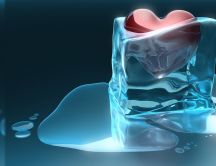 Ice melts from the heat of the heart