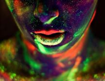 Beautiful art design - neon makeup