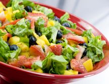 Fruit and vegetable salad - summer vitamins
