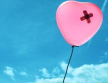 A patch on a balloon - love overcomes any