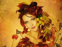 Beautiful princess of nature - autumn season is here