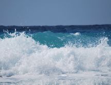 Wonderful water foam - holiday at seaside