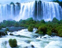 Wonder land - beautiful waterfall in the nature