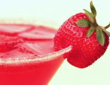 Delicious summer drink - strawberry fresh