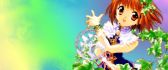 Anime girl with magical powers - HD wallpaper