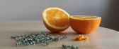 Fresh orange juice in the morning - vitamin drink