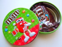 Gummy candy box - delicous m&m's