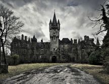Scary Halloween castle - beautiful architecture
