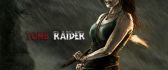Fight in the rain - beautiful woman in Tomb Raider game