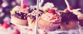 Sweet cupcakes on the place - romantic time
