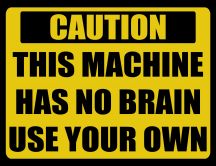 Message for you - attention at this machine
