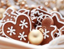 Delicious Christmas cookies with cinnamon