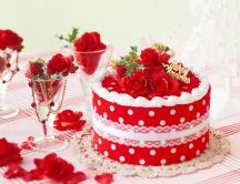 Delicious red cake - Merry Christmas