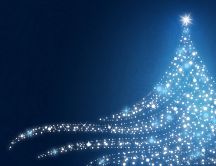 Shiny Christmas tree - magical lights