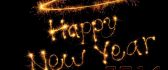 Golden fireworks - Happy new year 2014