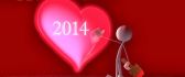Painting a heart for 2014 - Happy new Year