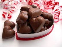 Delicious present - chocolate hearts