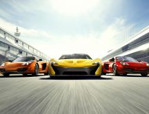 Three beautiful McLaren cars - race 2014