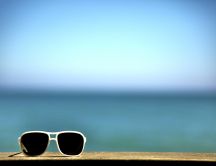 Dark sunglasses perfect for hot summer days