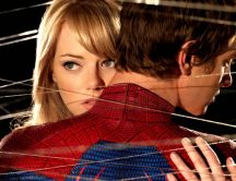 Amazing poster with Spiderman and his girlfriend
