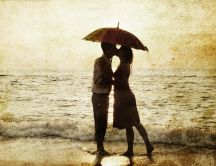 Love at the seaside - magic moments