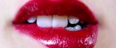 Delicious red lips - beauty women