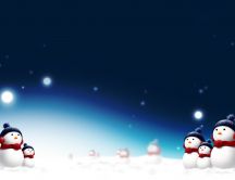 Beautiful snowmen singing carols - Magic Christmas night