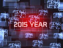 New Year 2015 - binary code HD wallpaper