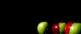 Artistic apples design - red and green - HD wallpaper