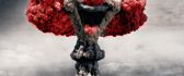 Atomic mushroom clown head hd wallpaper