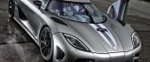 Gray Koenigsegg Agera RS on the road