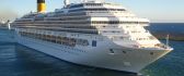 Cruise ship - Costa Concordia on the sea