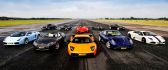 Super sport cars on the road - Racing cars
