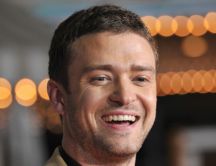 Justin Timberlake with a smile on his face
