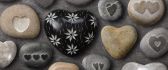 Heart stones in different colors - Love wallpaper