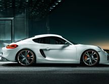 White Porsche Cayman Tuning - Sport car