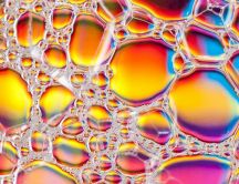 Abstract colorful foam - HD wallpaper