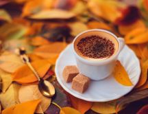 Delicious coffee with brown sugar and cinnamon -HD wallpaper