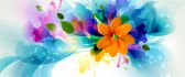 Bright flowers - Abstract colorful wallpaper