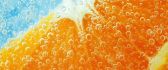 Slice of orange in mineral water - HD wallpaper