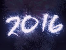 2016 make from fireworks - Happy New Year