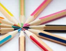 Colourful pencils - paint your world - Macro wallpaper
