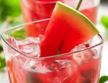 Fresh watermelon drink - hot summer time