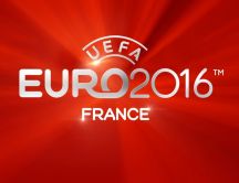 Red wallpaper with UEFA Euro 2016 France