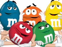 Funny M&M's mascots - Delicious candies