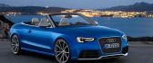 Beautiful blue Audi car at sunset - HD auto wallpaper