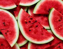 Delicious slices of watermelon - Fresh summer fruits