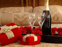 Romantic dinner on 14 February - Happy Valentines Day