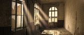 Sunlight through the broken windows - Old house